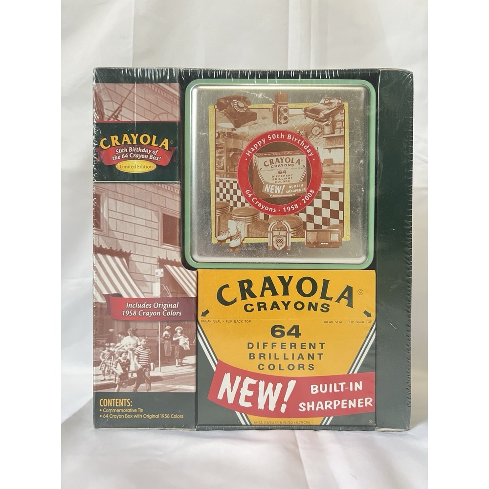 Crayola 50th Birthday of the 64 Crayon Box Limited Edition 2008 NEW SEALED